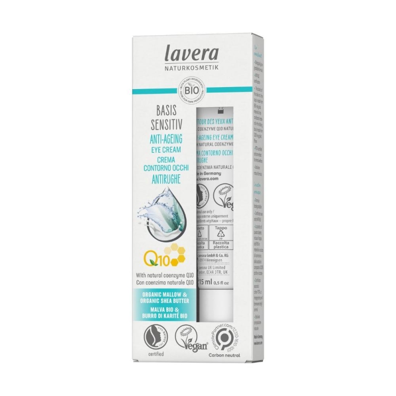 lavera Basis Sensitiv Anti-Ageing Oční krém s Q10 15ml