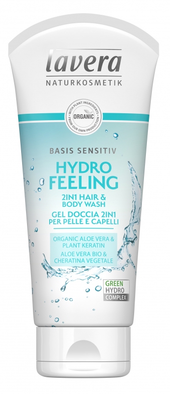 lavera Basis Sprchový gel na tělo i vlasy 200 ml - Hydratující osvěžení 2v1